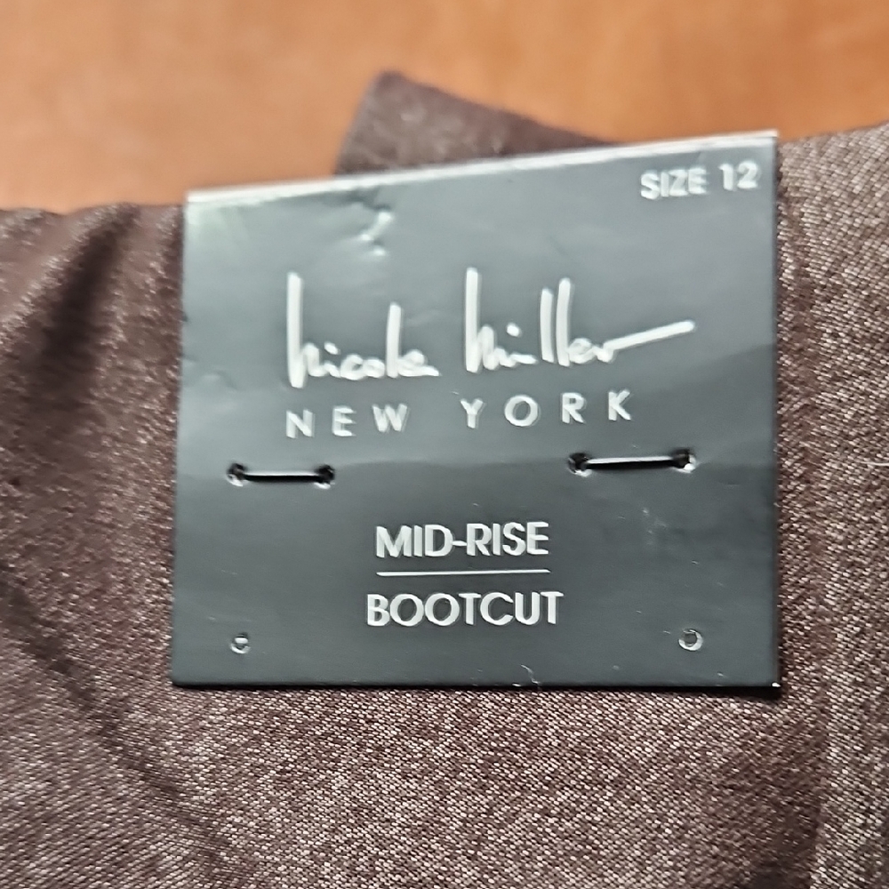 Nicole Miller Chocolate Bootcut Trousers